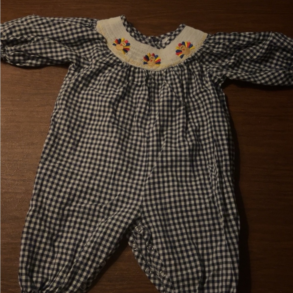 Turkey Smocked Long Bubble- Excellent Condition
